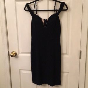 Windsor Off the Shoulder, V Neck Cocktail Dress